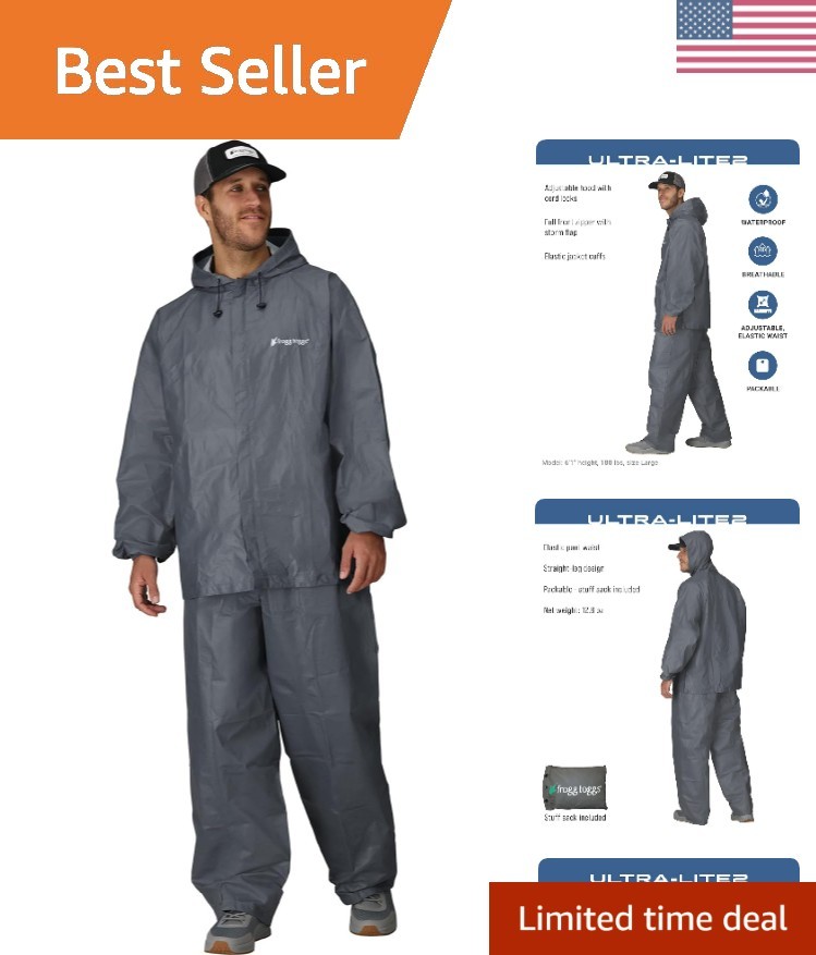 Men\'s Ultra-Lite2 2-Layer Waterproof Breathable Rain Suit