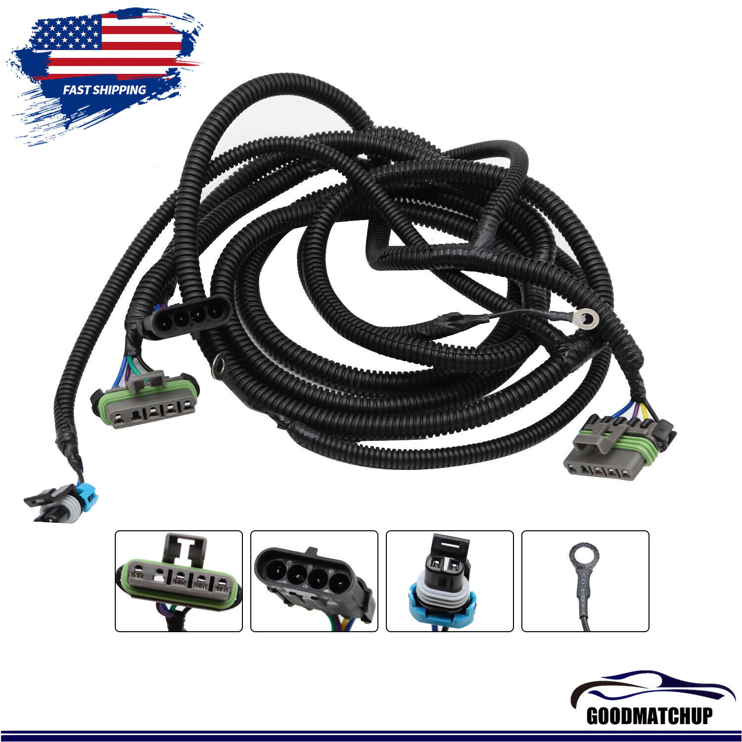 For 1988-1998 Chevrolet C1500 Popular Truck Tail Light Wiring Harness
