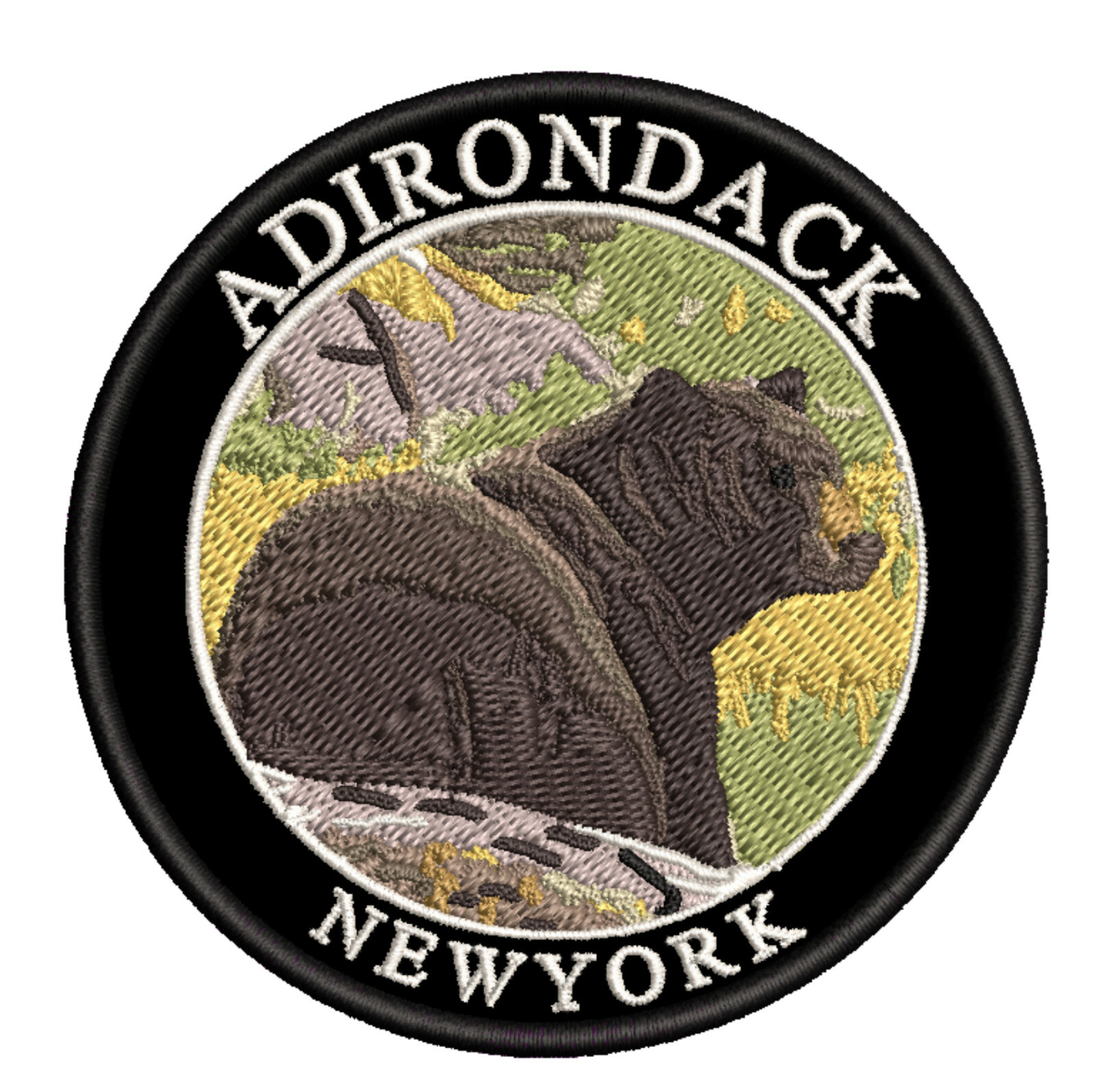 Adirondack, New York Patch Embroidered Iron-on Applique Travel Souvenir Adirondack, New York Patch Embroidered Iron-on Applique Travel Souvenir