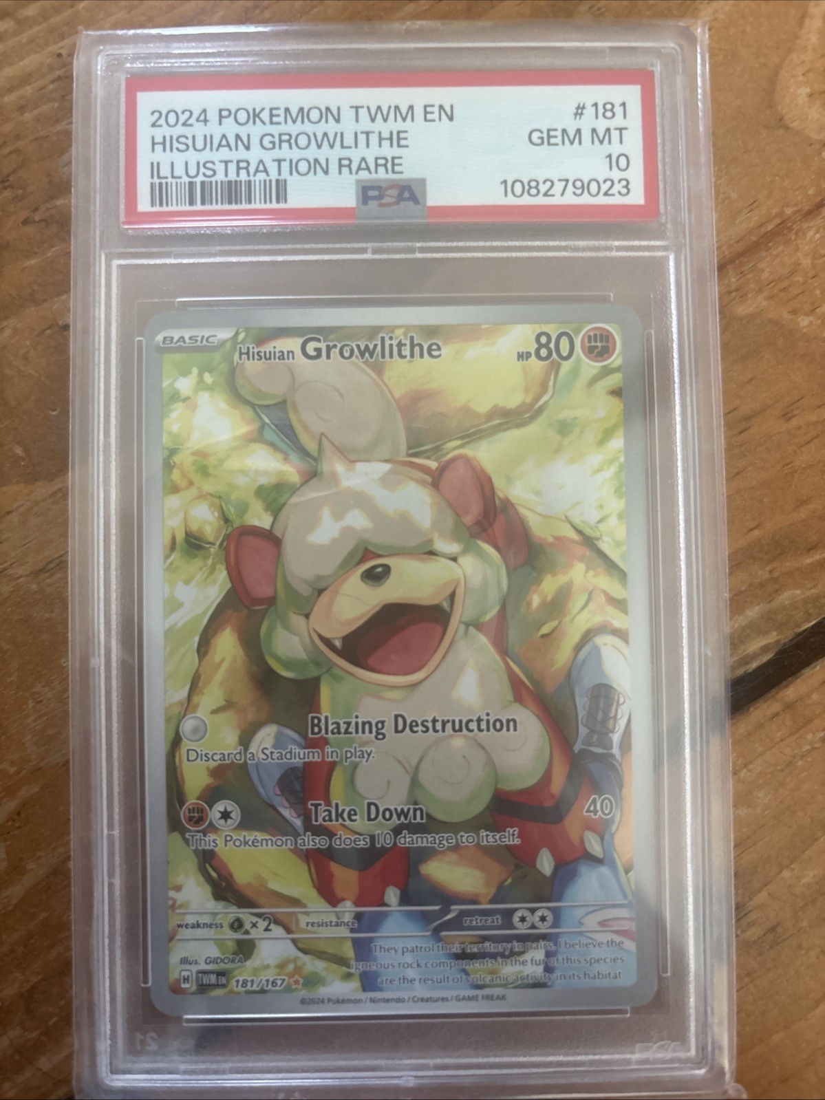 Hisuian Growlithe 181/167 PSA 10 Hisuian Growlithe 181/167 PSA 10