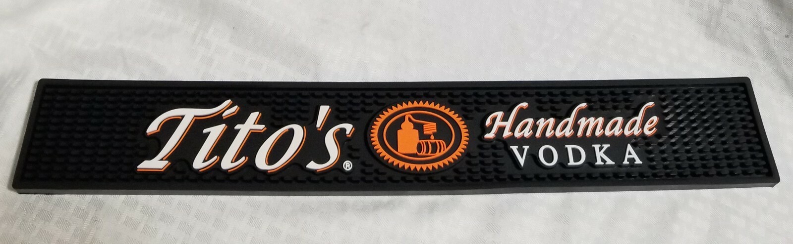 Tito\'s Hand Made Vodka Rubber Shot Spill Rail Runner Cocktail Bar Bartender Mat Tito\'s Hand Made Vodka Rubber Shot Spill Rail Runner Cocktail Bar Bartender Mat
