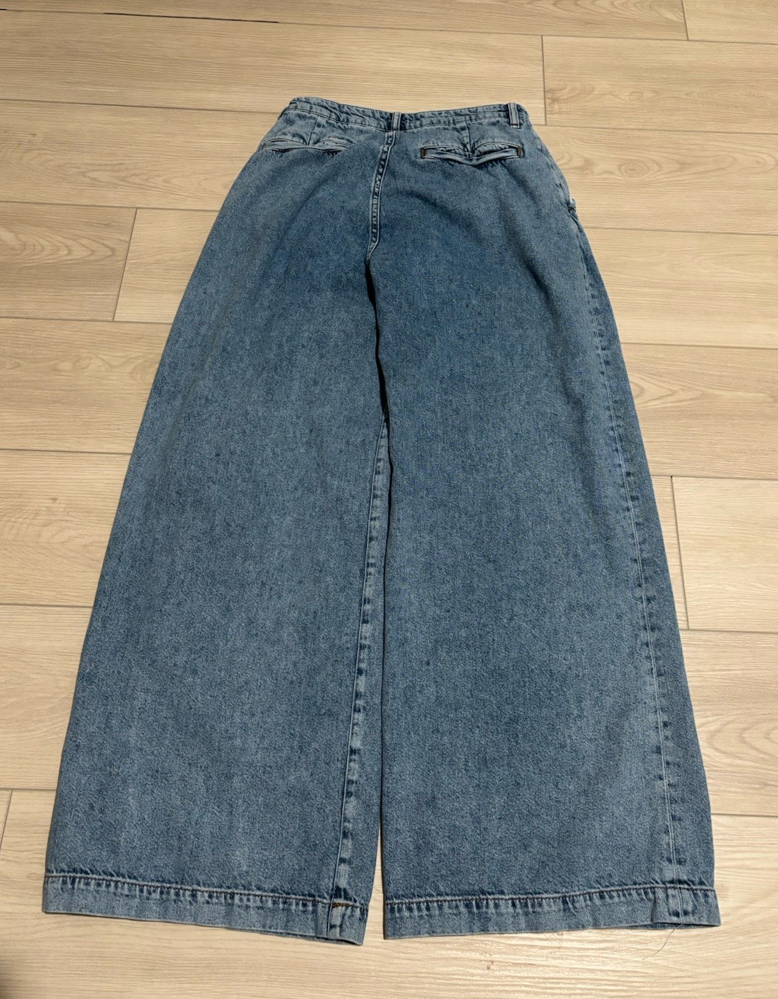 Reformation Tomas Super Wide Leg Slouch Jeans Baggy Denim Sz 29 Bb12