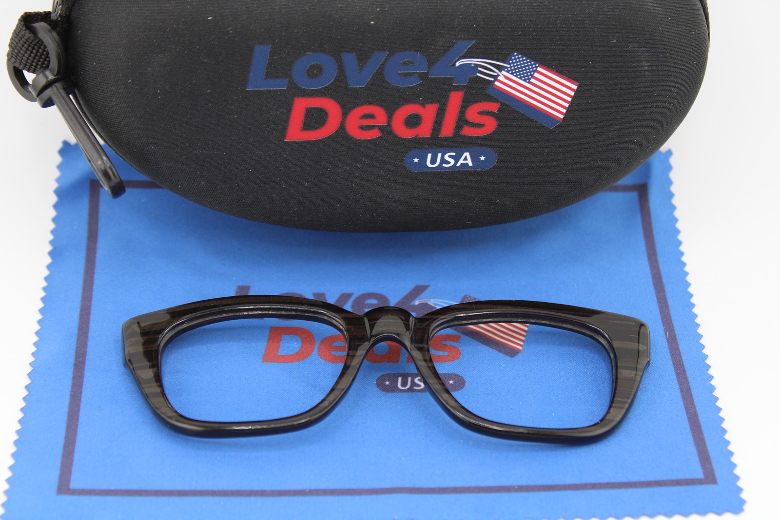 AMERICAN OPTICAL AO BROWN HORN CLIP-ON AUTHENTIC EYEGLASSES 48-22