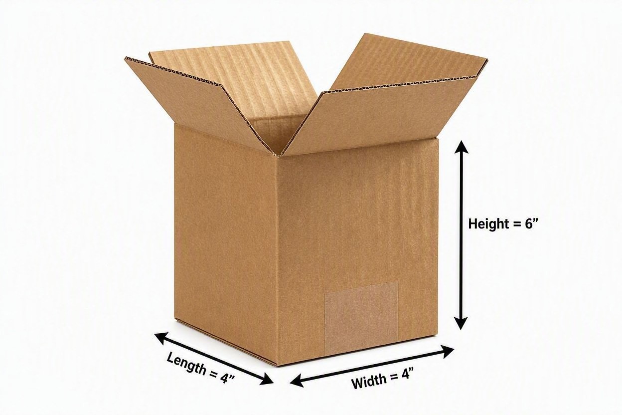 25 - 4 x 4 x 6 Corrugated Shipping Boxes - 25 Boxes 25 - 4 x 4 x 6 Corrugated Shipping Boxes - 25 Boxes