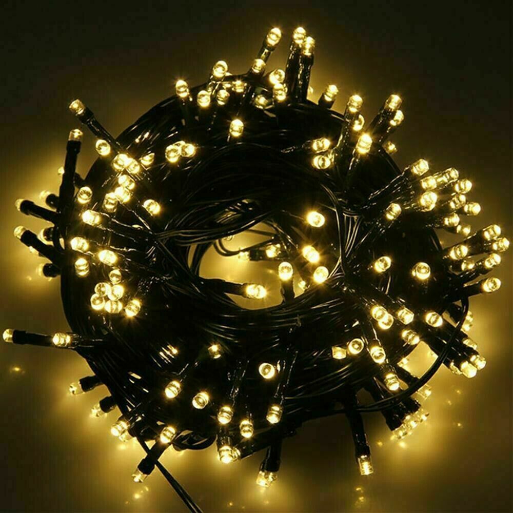 100-200LED Solar String Light Outdoor Garden Waterproof Party Fairy Wedding Lamp