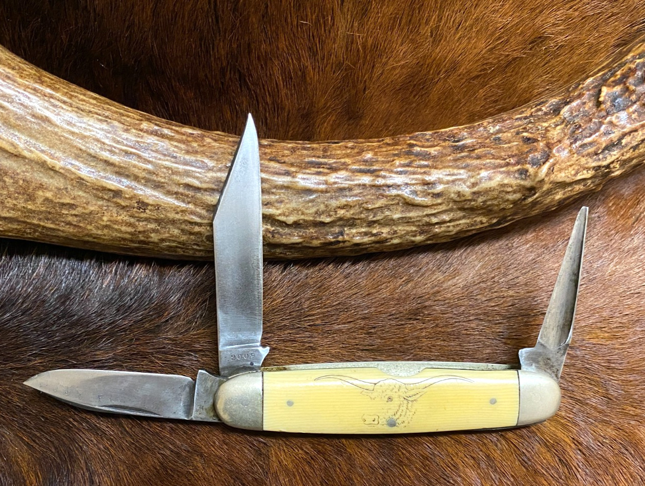 Winchester, Trademark, Made in USA., 3009 Cattle Knife, 3 5/8