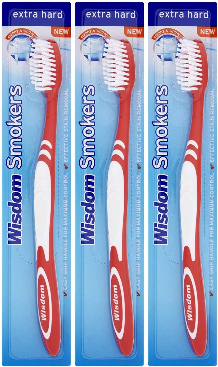 3X Wisdom Smokers Extra Hard Brush Toothbrush Previously Addis by Wisdom 3X Wisdom Smokers Extra Hard Brush Toothbrush Previously Addis by Wisdom