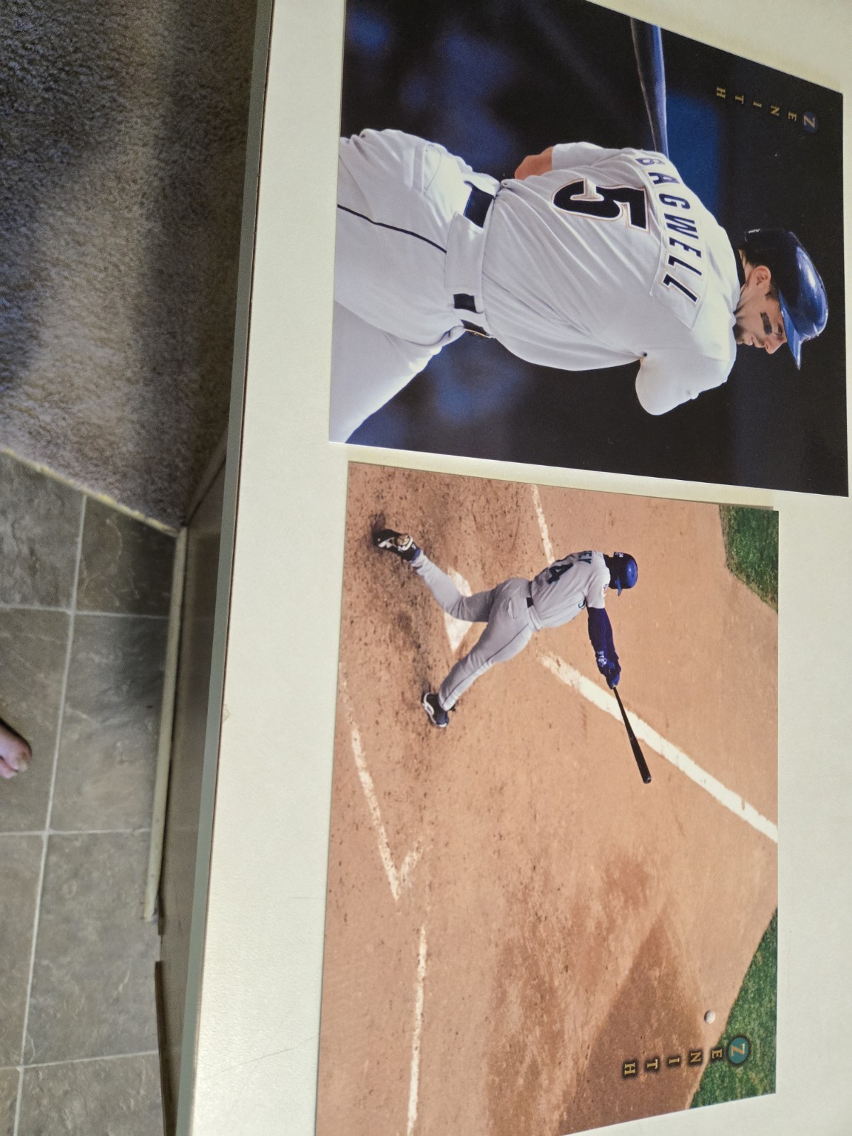 A 1997 Pinnacle Zenith Holo and Photo 8x10 Baseball Card Set. A 1997 Pinnacle Zenith Holo and Photo 8x10 Baseball Card Set.