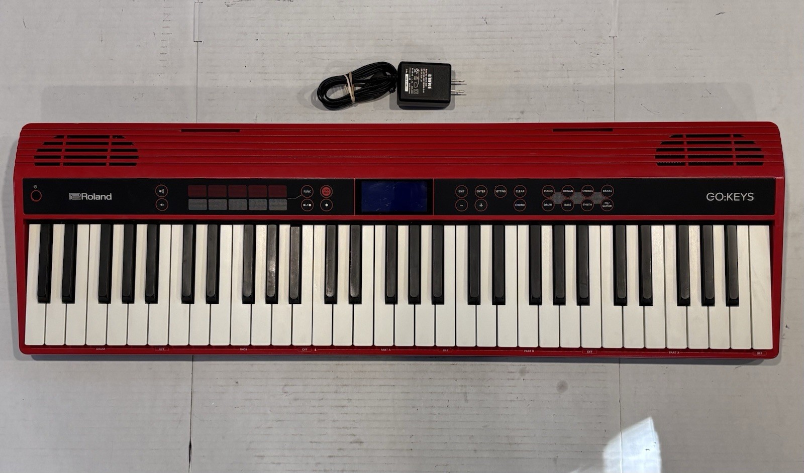 Exc. ROLAND GO KEYS 61 ROLAND GO KEYS GO-61K MUSIC CREATION KEYBOARD & Adapter