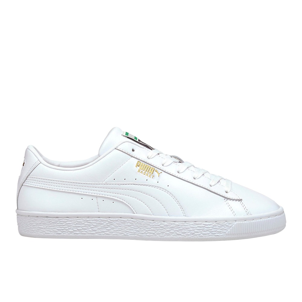 PUMA Basket Classic Xxi Lace Up Mens White Sneakers Casual Shoes 37492301 PUMA Basket Classic Xxi Lace Up Mens White Sneakers Casual Shoes 37492301