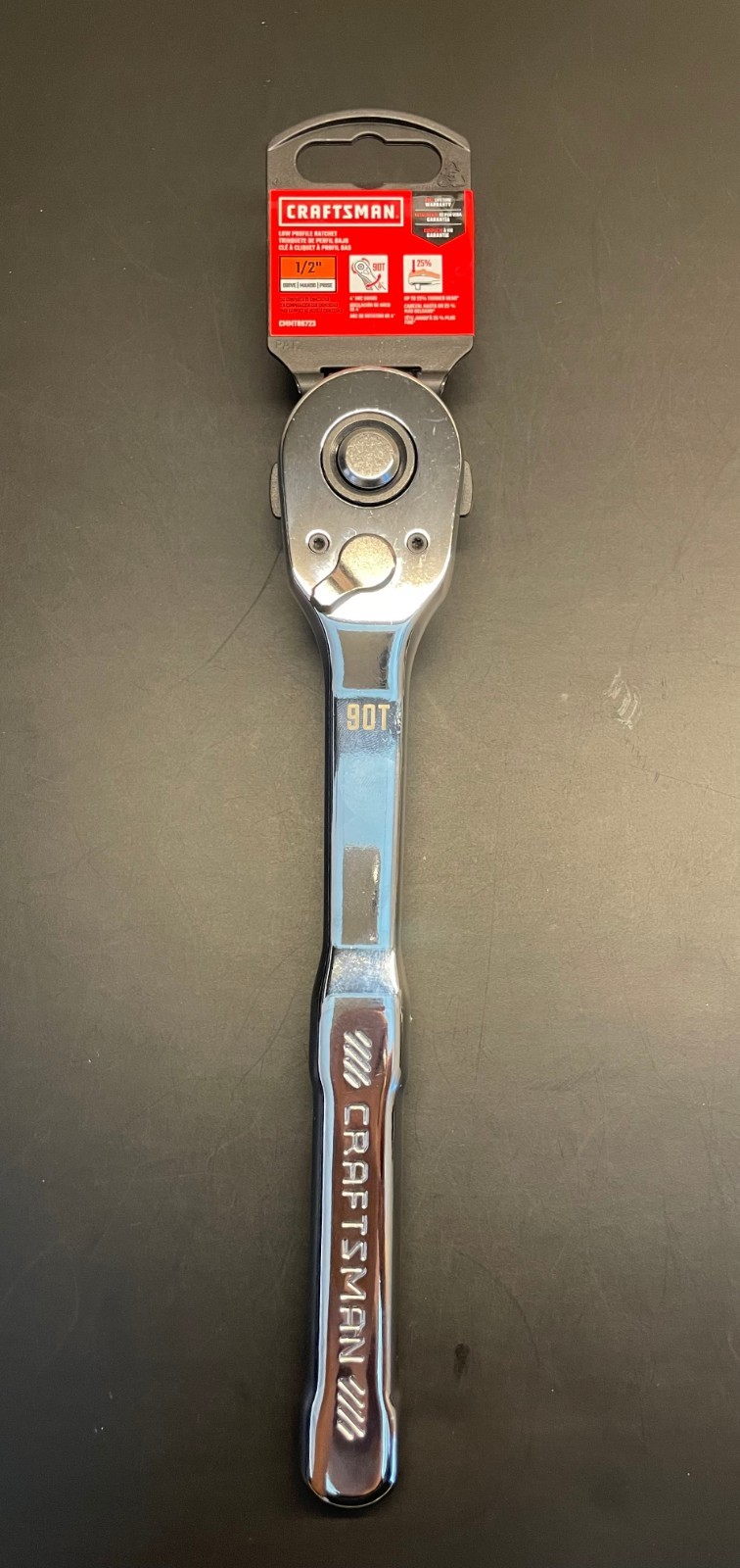 with Bonus / Craftsman 1/2 Low Profile Ratchet CMMT86723 90T New with Bonus / Craftsman 1/2 Low Profile Ratchet CMMT86723 90T New