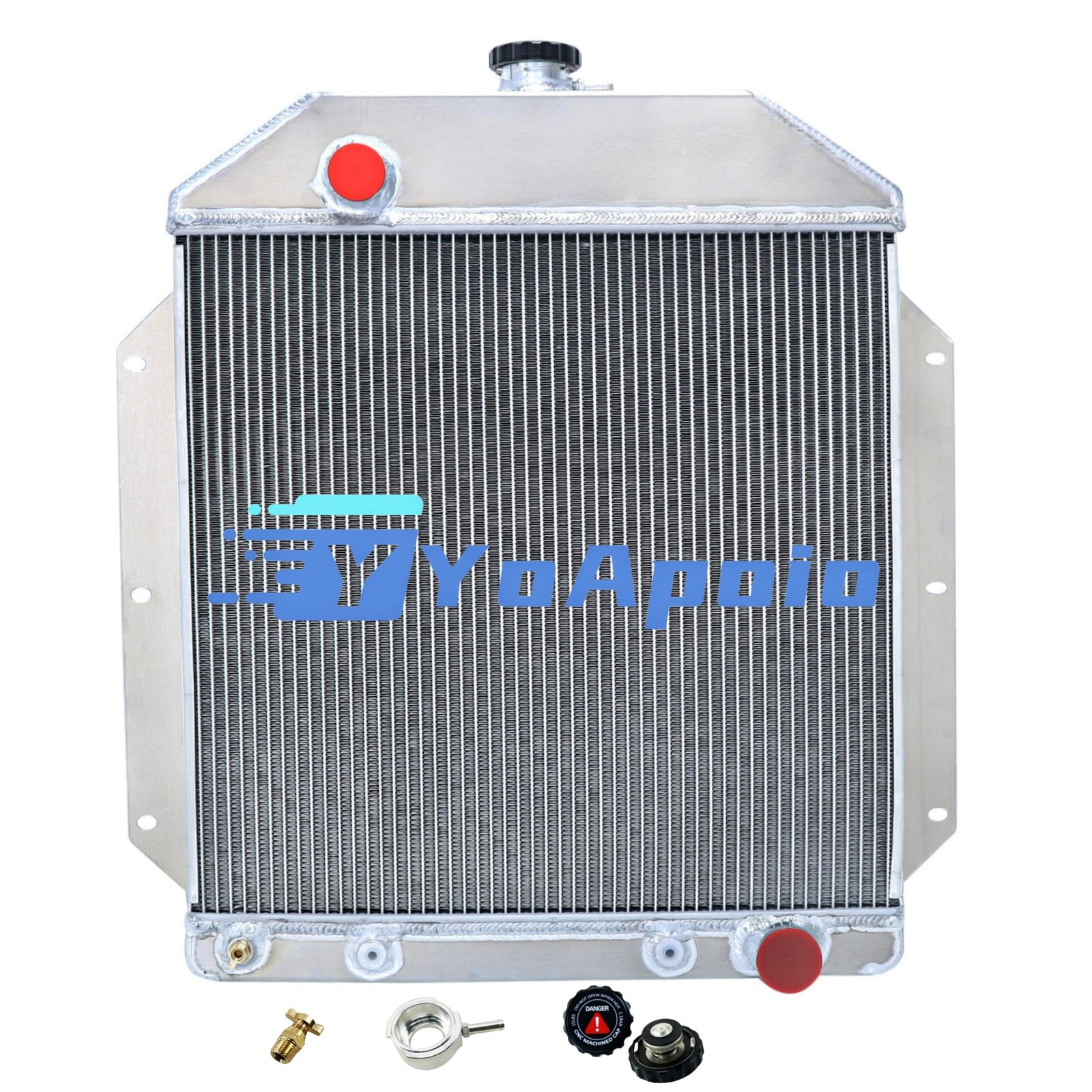 4 Row Aluminum Radiator 1949-1953 Ford Country Sedan Deluxe Chevy Engine