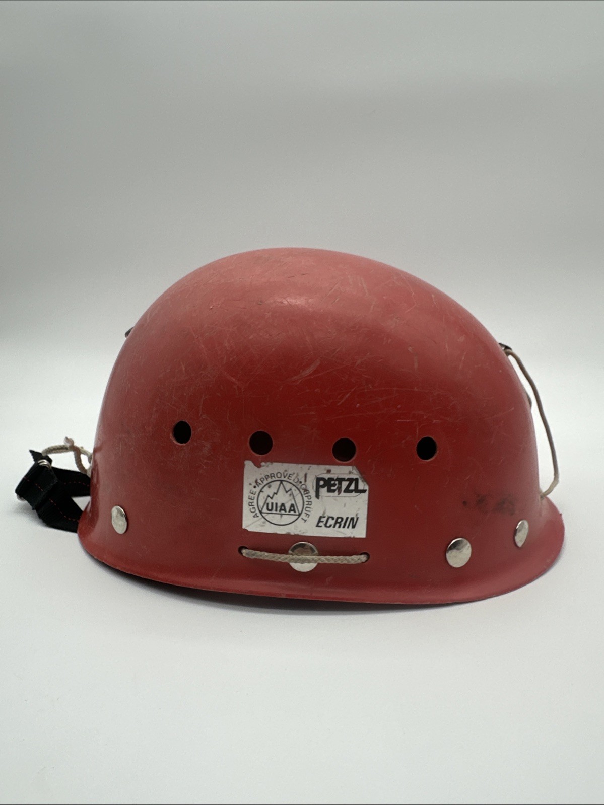 Vintage Petzl Red Climbing Mountaineering Helmet Medium Vintage Petzl Red Climbing Mountaineering Helmet Medium