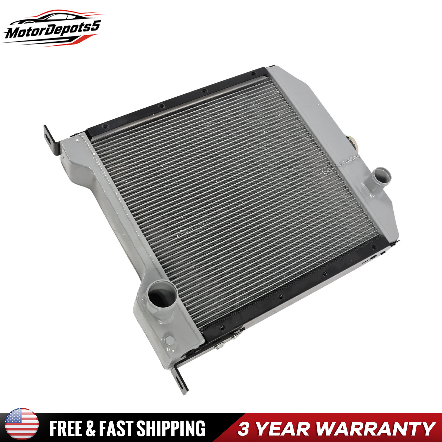 Aluminum 3 Row Radiator For Case 1840 1845C Skid Steer Loader 1347609C1