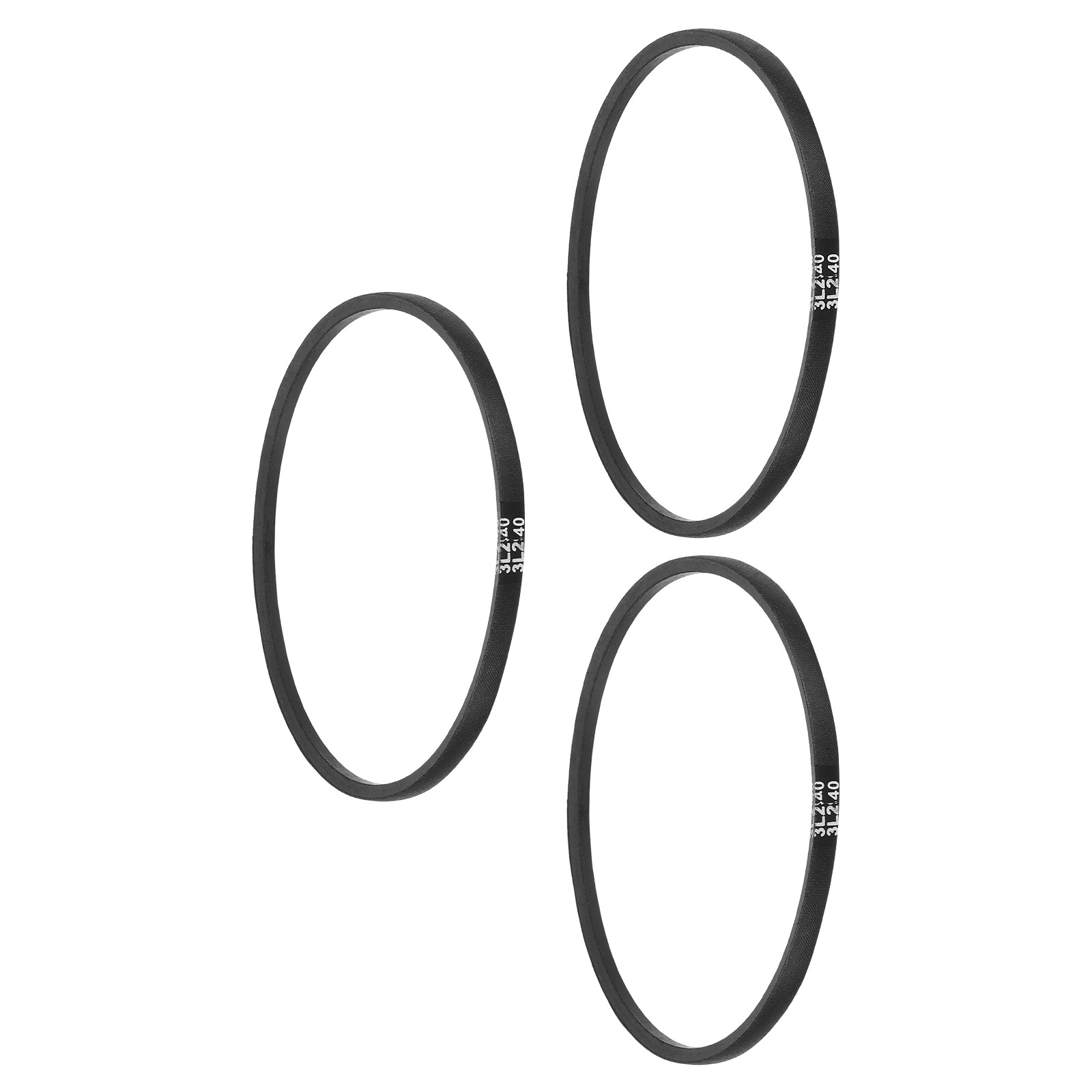 3Pcs 3L240 Classic Wrapped Rubber V-Belt, 24\