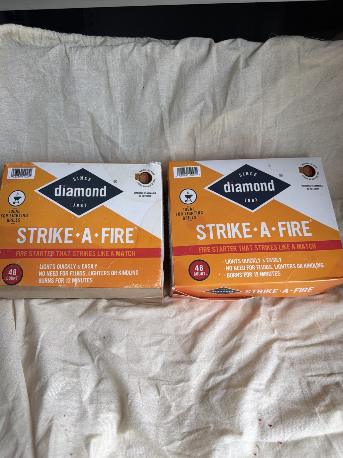 Diamond Strike-A-Fire 96 Count FIRESTARTER MATCH STICKS Survival - 2 Packs of 48