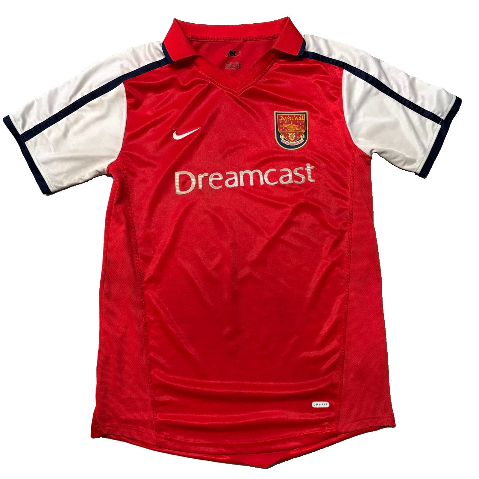 Nike Arsenal 2000-02 Home Shirt Jersey Dreamcast Size L Nike Arsenal 2000-02 Home Shirt Jersey Dreamcast Size L