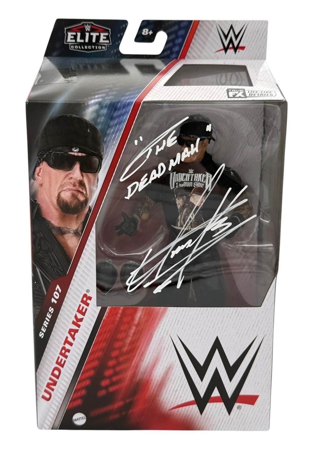 THE UNDERTAKER SIGNED MATTEL ELITE FIGURE SERIES 107 THE DEADMAN FANATICS COA THE UNDERTAKER SIGNED MATTEL ELITE FIGURE SERIES 107 THE DEADMAN FANATICS COA