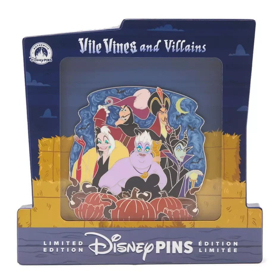 Disney Villains Jumbo Halloween Pin – Limited Edition Disney Villains Jumbo Halloween Pin – Limited Edition