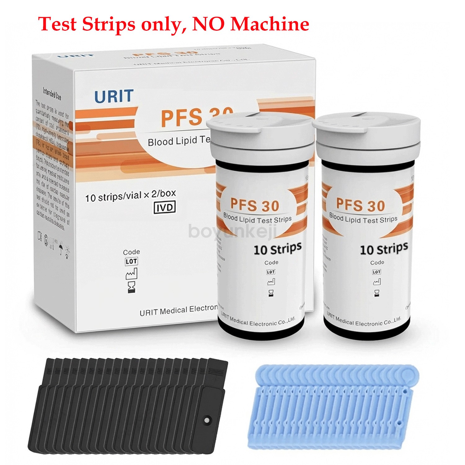 (Test Strips Only) URIT 20pcs/box Blood Lipid Test Strips for 5 in 1 PFS-30A (Test Strips Only) URIT 20pcs/box Blood Lipid Test Strips for 5 in 1 PFS-30A