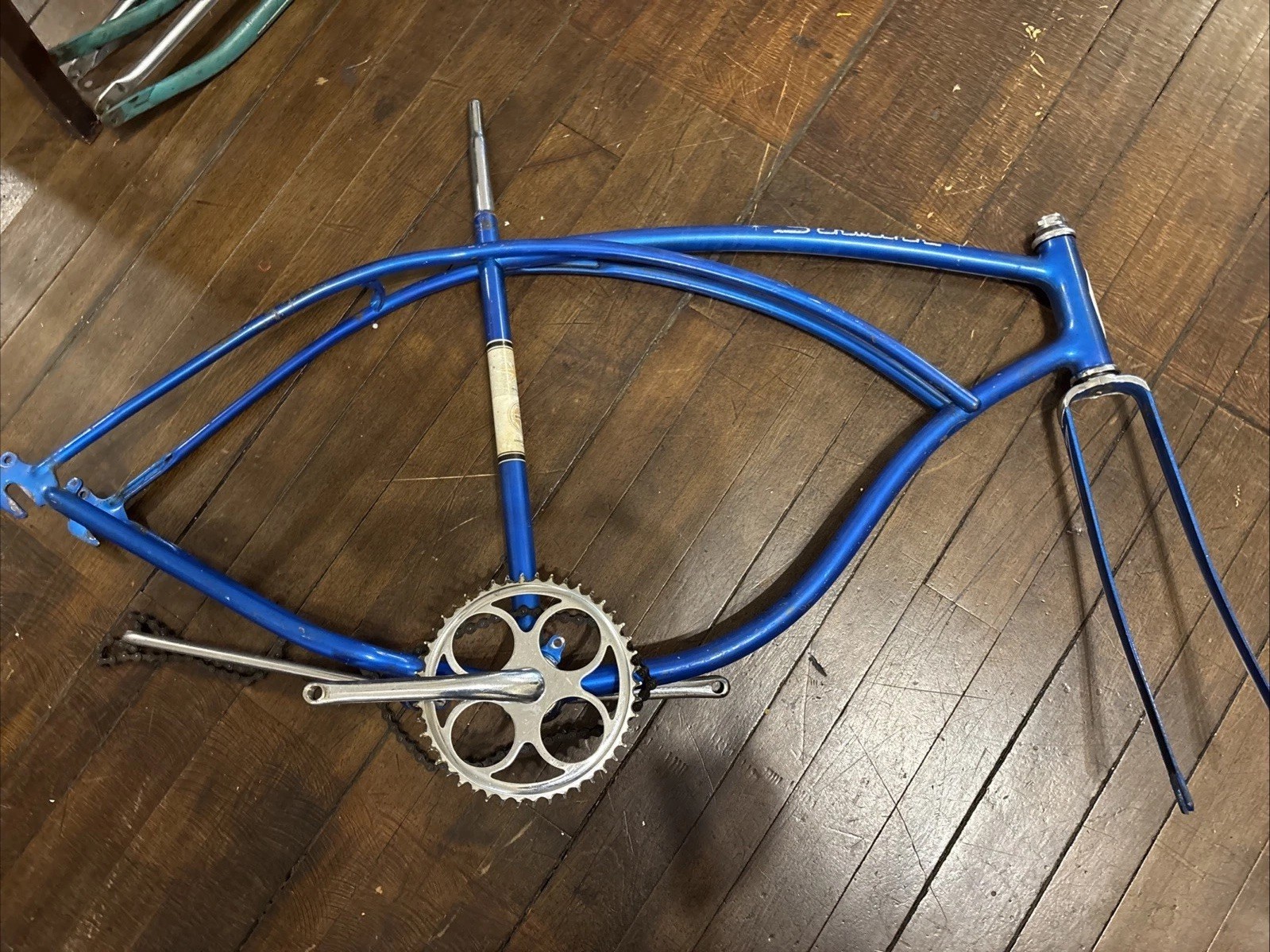 Schwinn Corvette 1964 Men’s Frame Fork Crank Sprocket Kickstand Seat Tube Chain