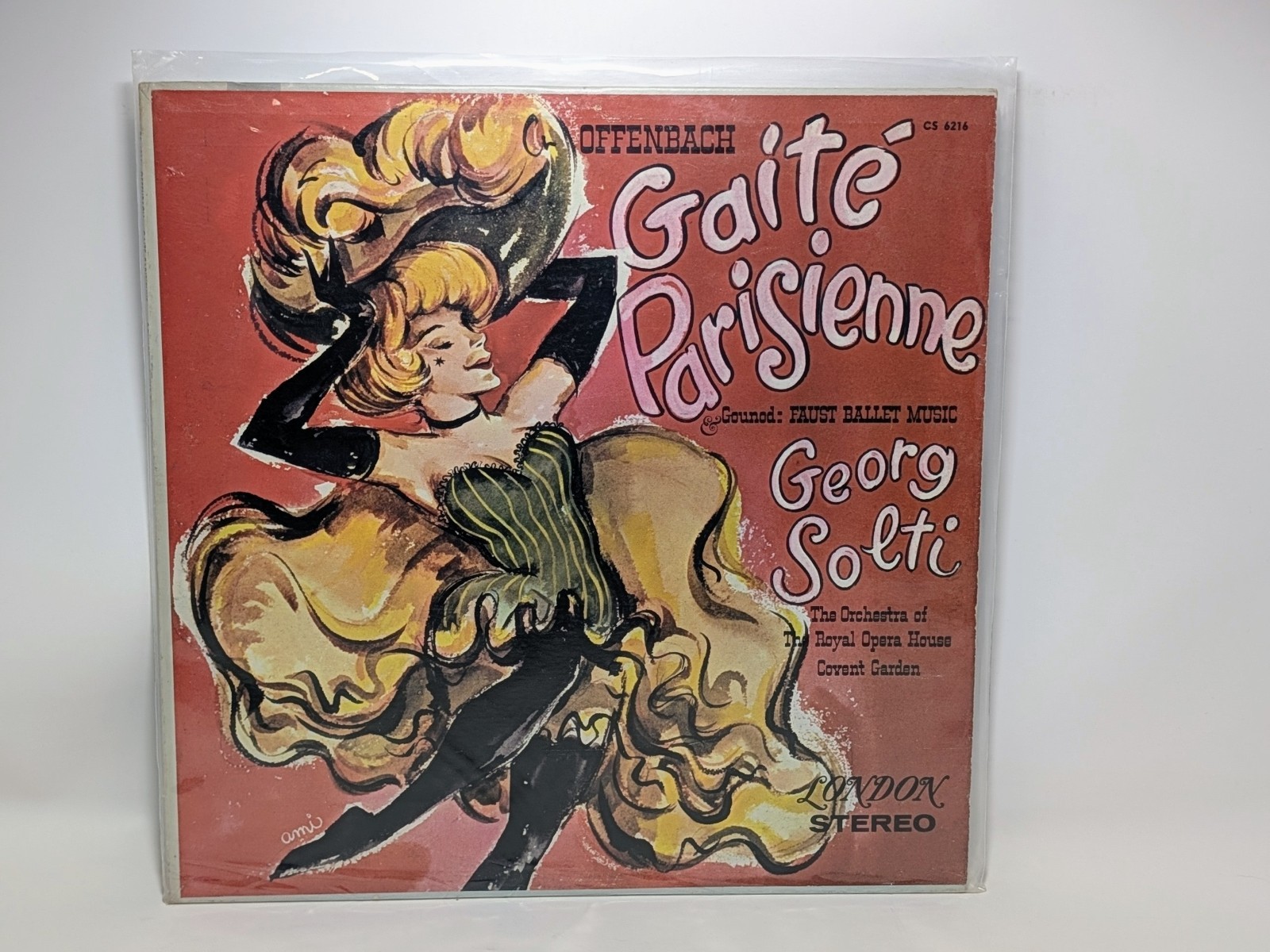 Solti Offenbach Gaite Parisienne London CS 6216 FFSS Blueback UK Press Vinyl LP