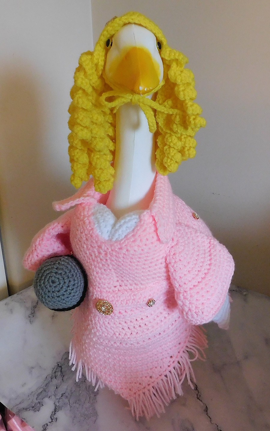 Porch Goose Outfit, Country Singer Goose, Goose Sweater,Outdoor Decor, Handmade Porch Goose Outfit, Country Singer Goose, Goose Sweater,Outdoor Decor, Handmade