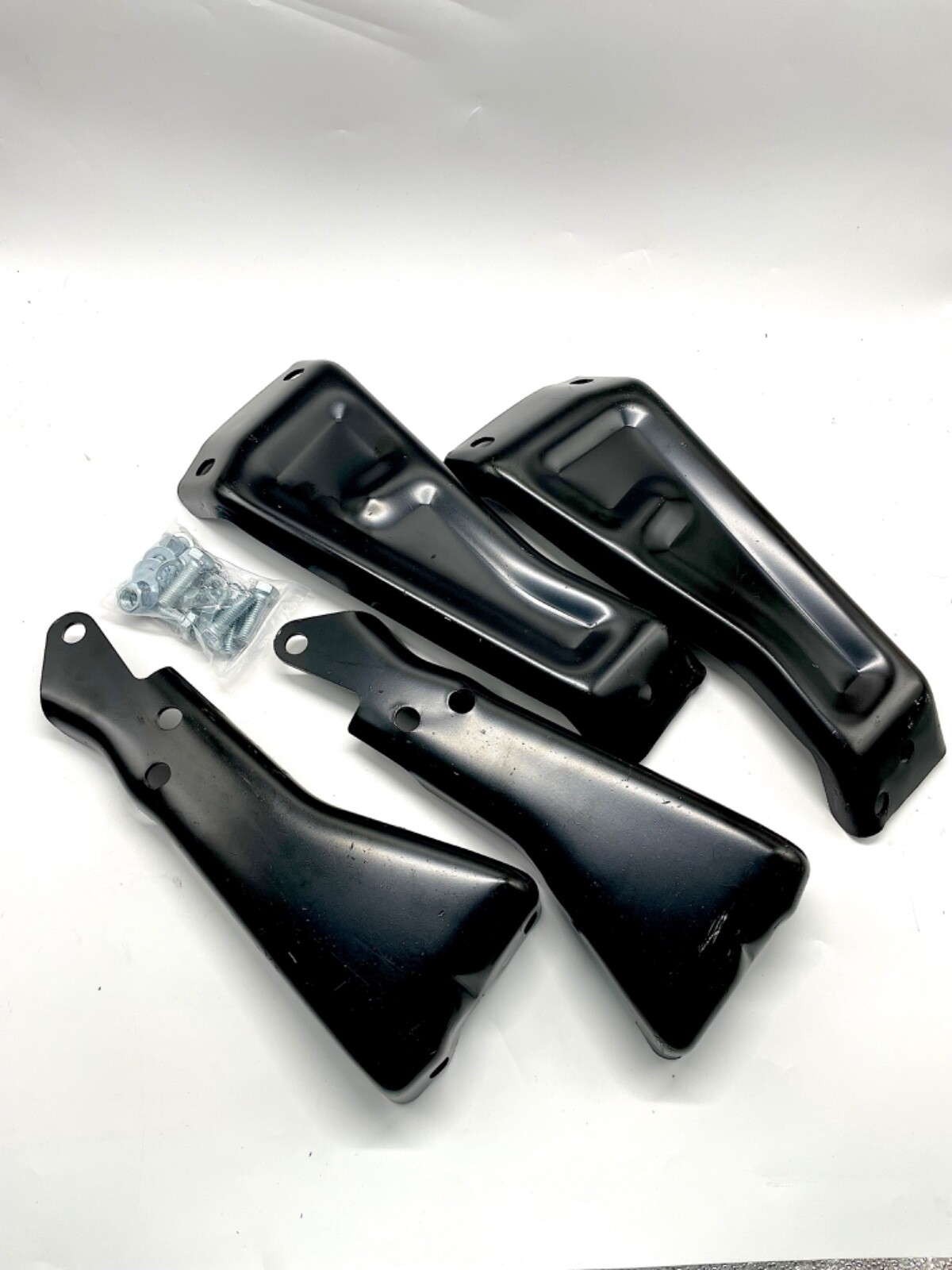 1973-80 Chevy Pickup/Truck Fleetside 4-Pieces Rear Bumper Brackets W/ Hardware 1973-80 Chevy Pickup/Truck Fleetside 4-Pieces Rear Bumper Brackets W/ Hardware