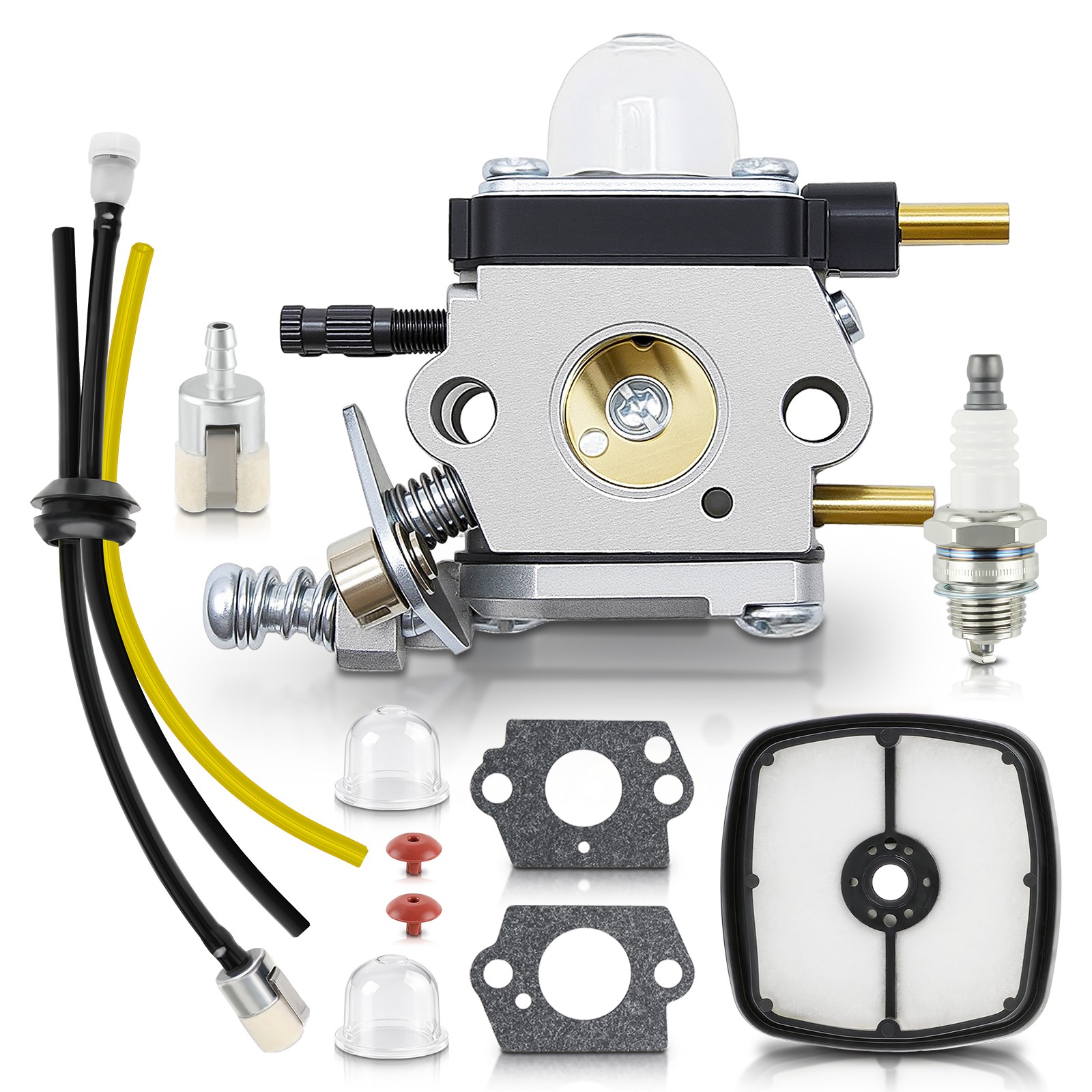 For Mantis Tiller 7222 7225 SV-5C/2 Zama C1U-K82 Carburetor w/ Maintenance Kit