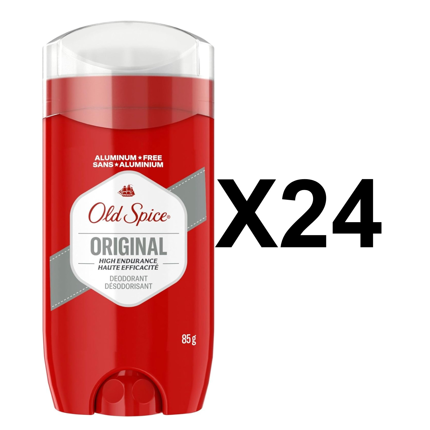 Old Spice High Endurance Deodorant Men Aluminum Free Original Scent 85g 24 Packs