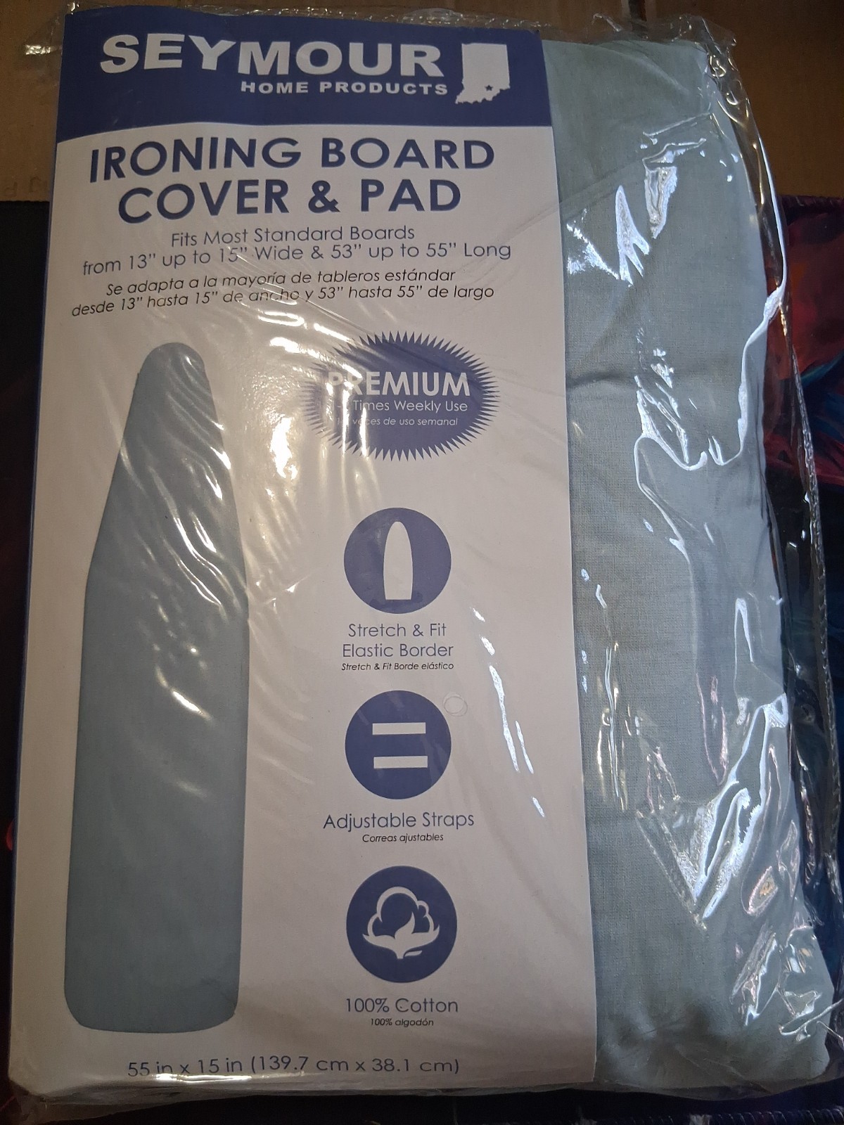New Seymour Ironing-Board Cover & Pad Standard 15\