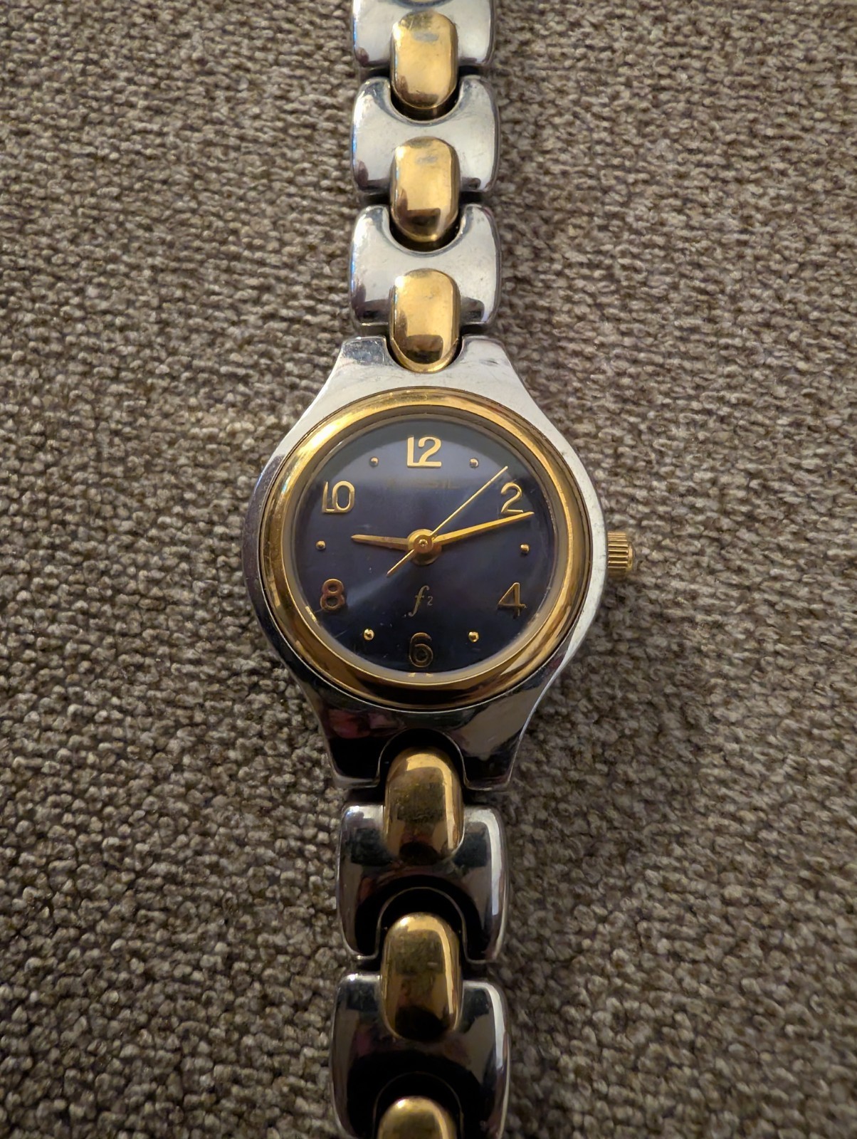 vintage Fossil Two Tone Wrist Watch vintage Fossil Two Tone Wrist Watch