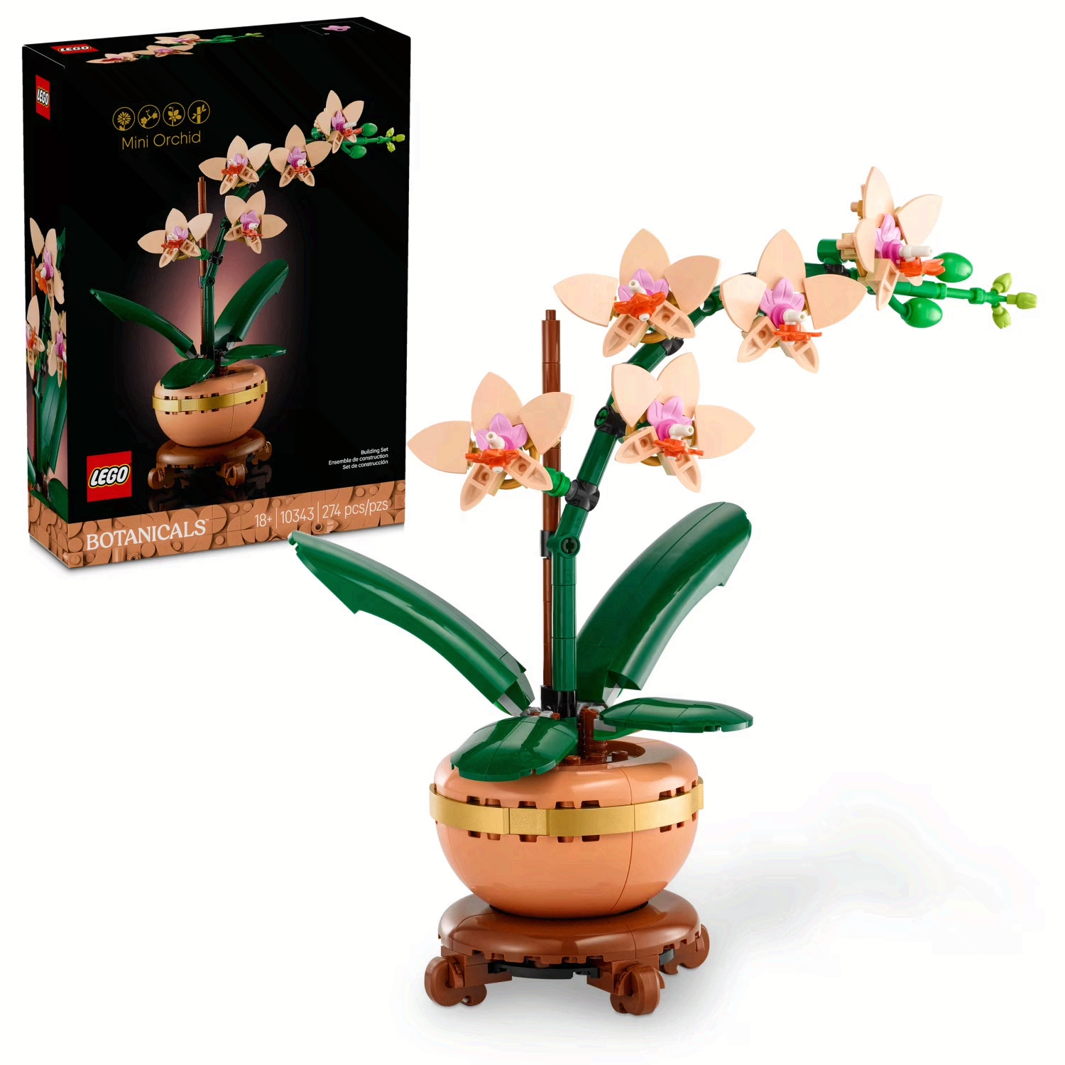 LEGO Botanicals Mini Orchid Building Set - 10343 - 
