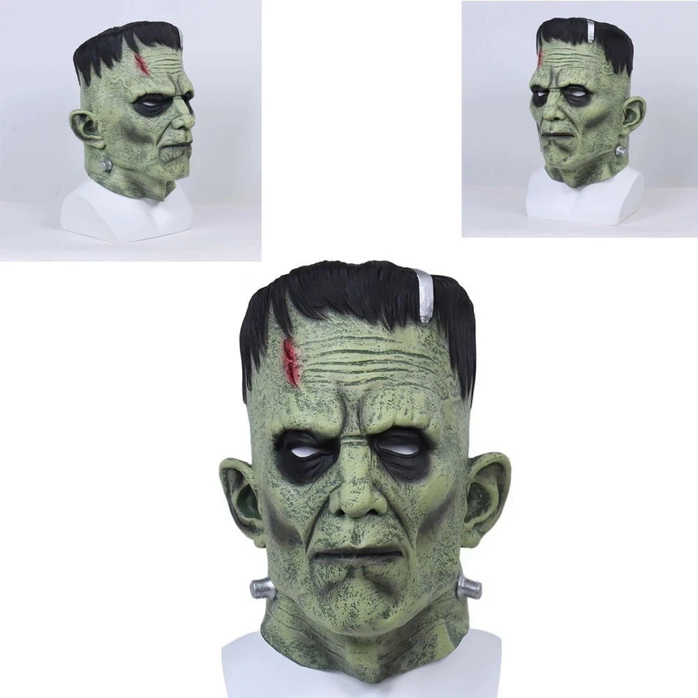 Frankenstein Mask Halloween Horror Monster Full Head Adult Costume Cosplay Prop