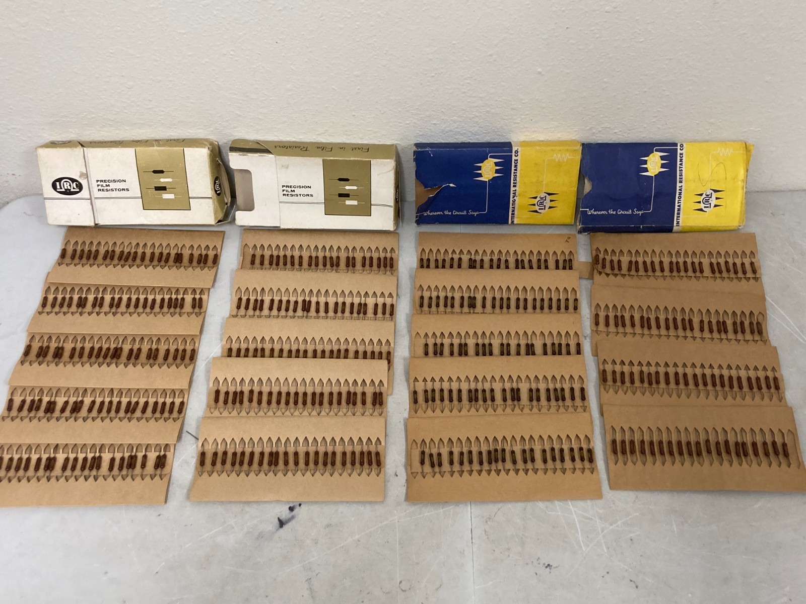 NOS IRC Precision Film Resistors Large Bulk Lot Original Boxes NOS IRC Precision Film Resistors Large Bulk Lot Original Boxes