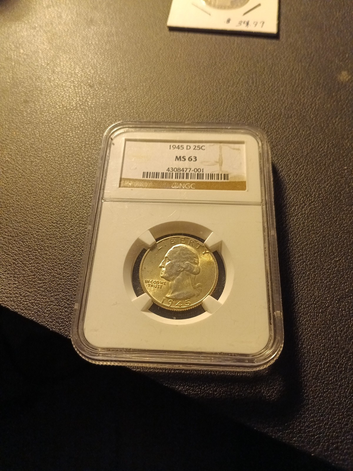 1945-D Washington Quarter NGC MS63 