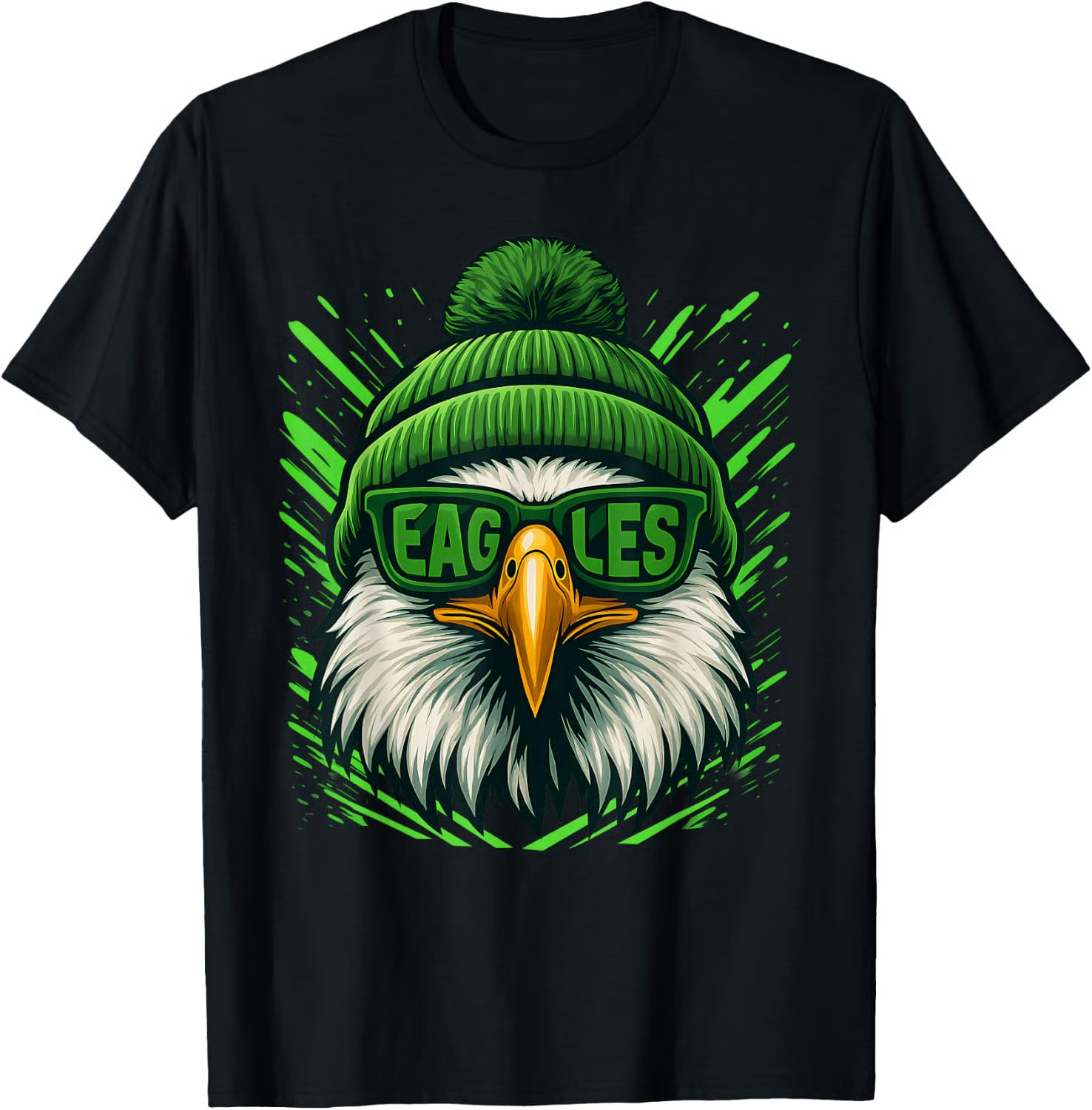 Funny Retro Eagle with Sunglasses Cool for Men Women Kids T-Shirt