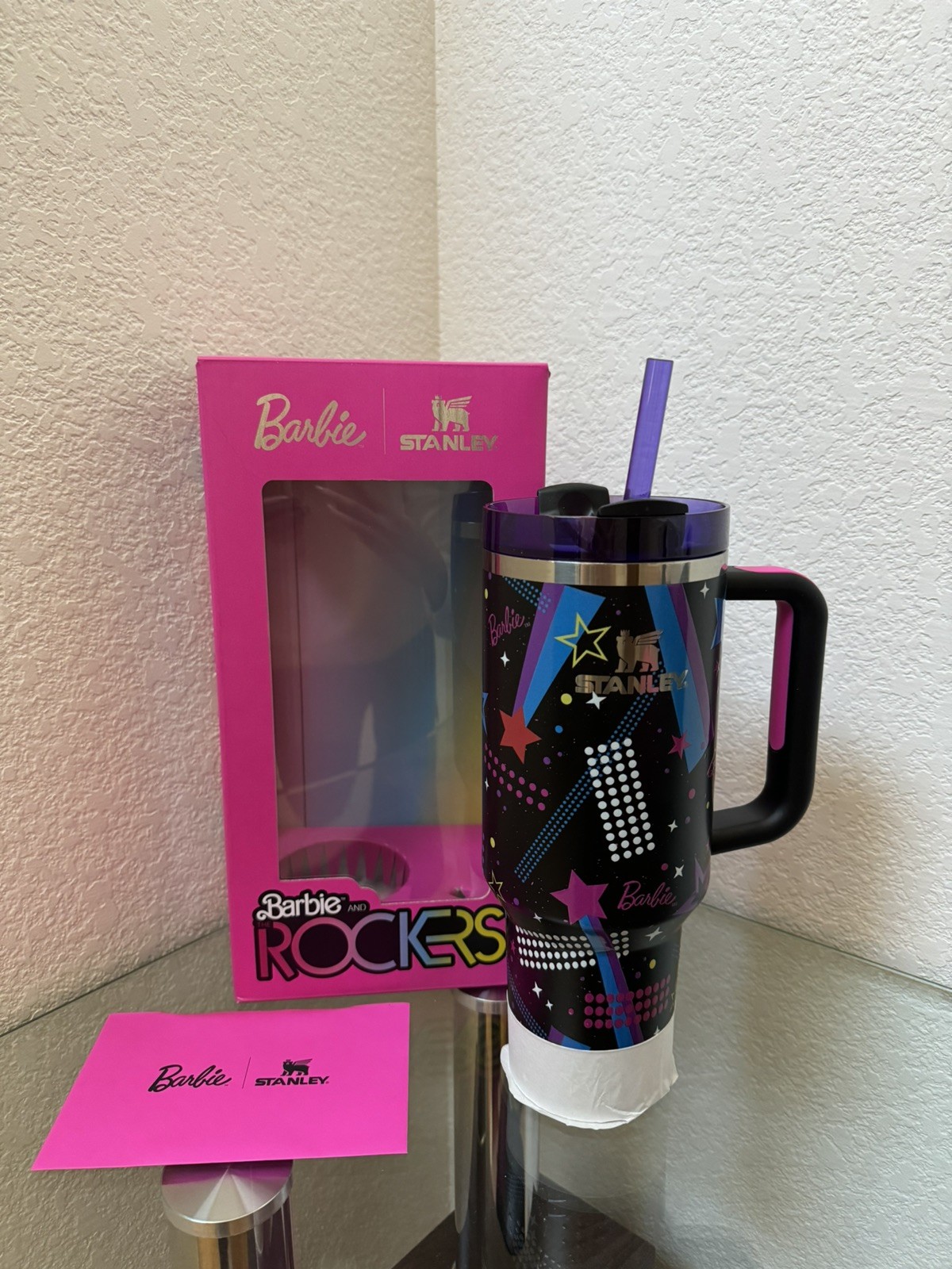 NEW Stanley x Barbie THE ROCKERS Limited Edition QUENCHER 40oz AUTHENTIC NEW Stanley x Barbie THE ROCKERS Limited Edition QUENCHER 40oz AUTHENTIC