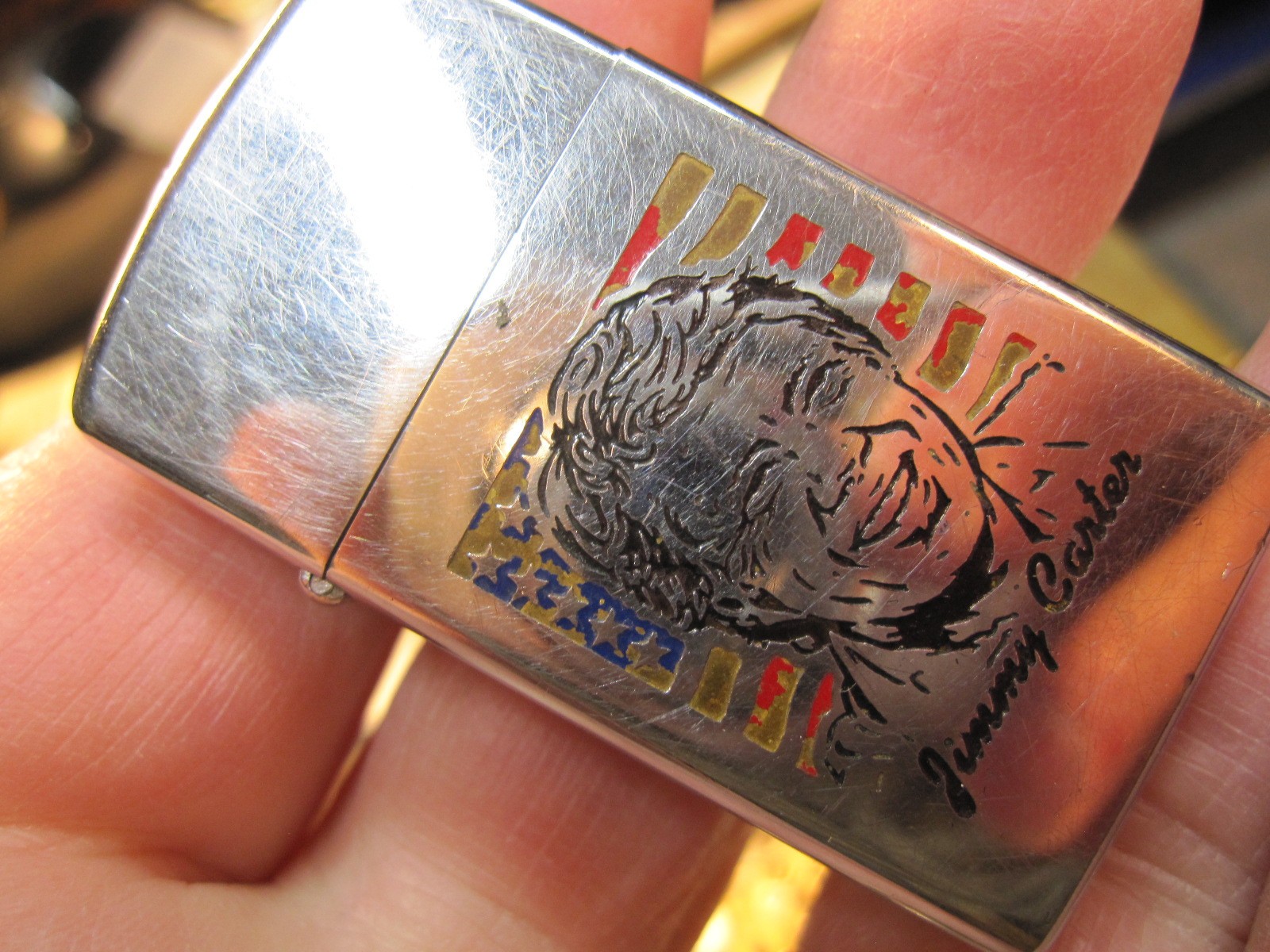 1976 Zippo Slim Lighter Jimmy Carter 1976 Zippo Slim Lighter Jimmy Carter