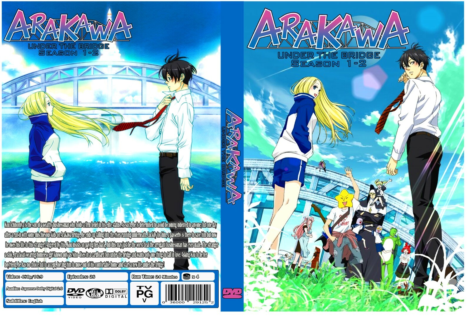 Arakawa Under The Bridge Anime Series Season 1-2 Episodes 26