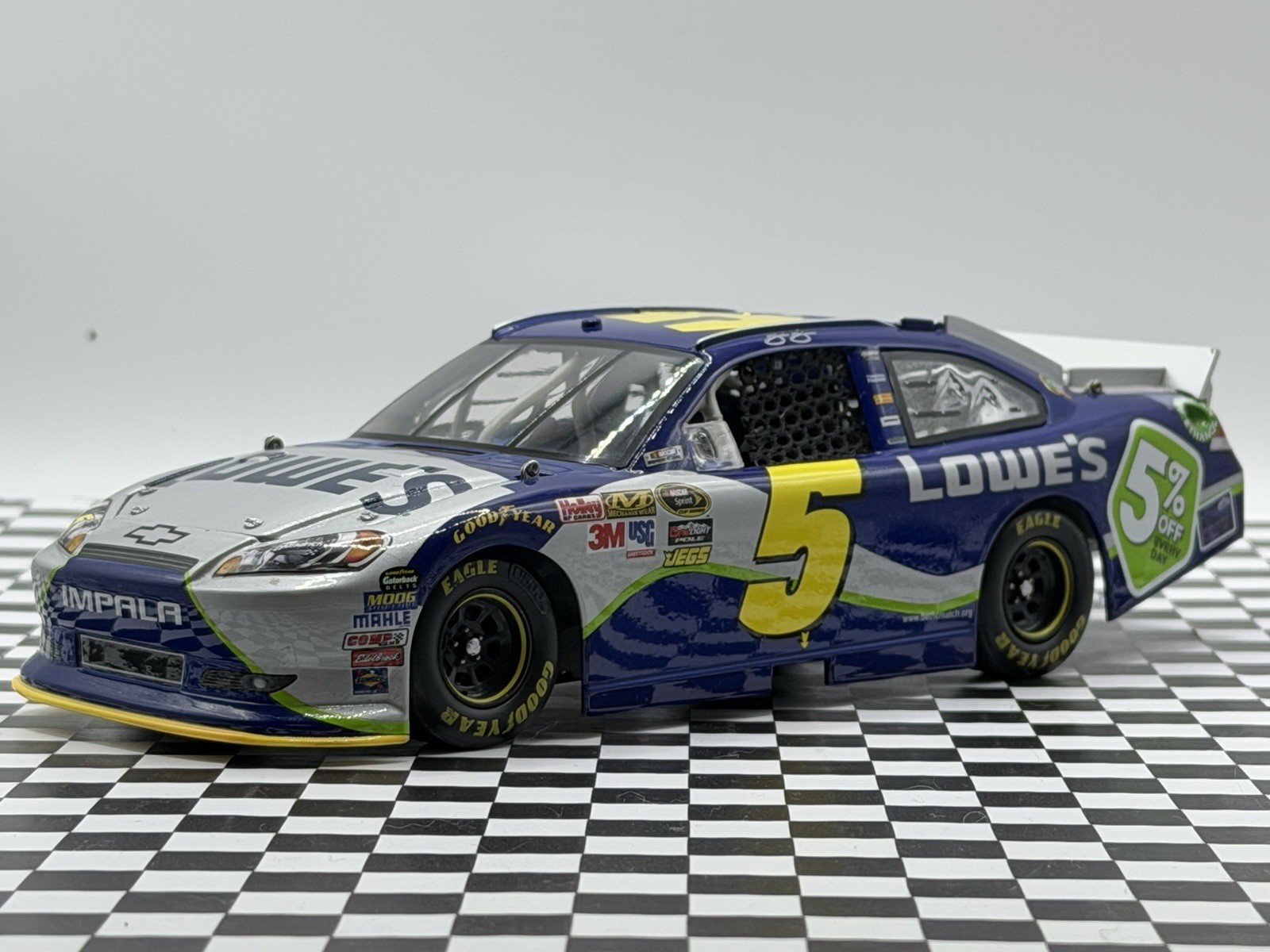2011 Jimmie Johnson Lowes All Star Race #5 5% Off Charlotte NASCAR Action 1/24