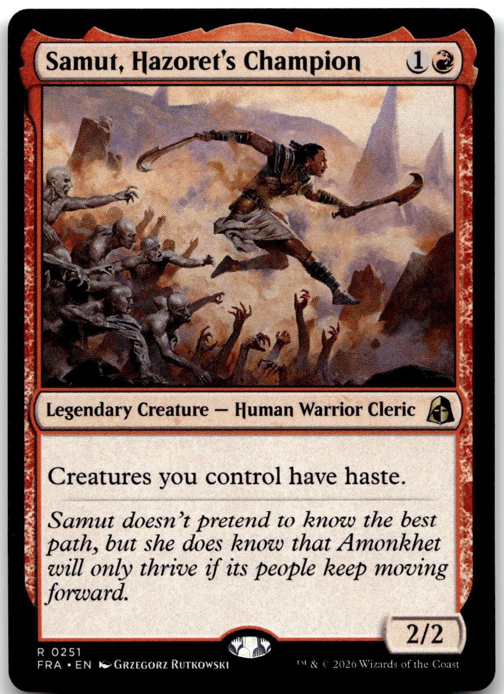 Samut, Hazoret\'s Champion 251 Rare Reality Fracture Magic: The Gathering NM