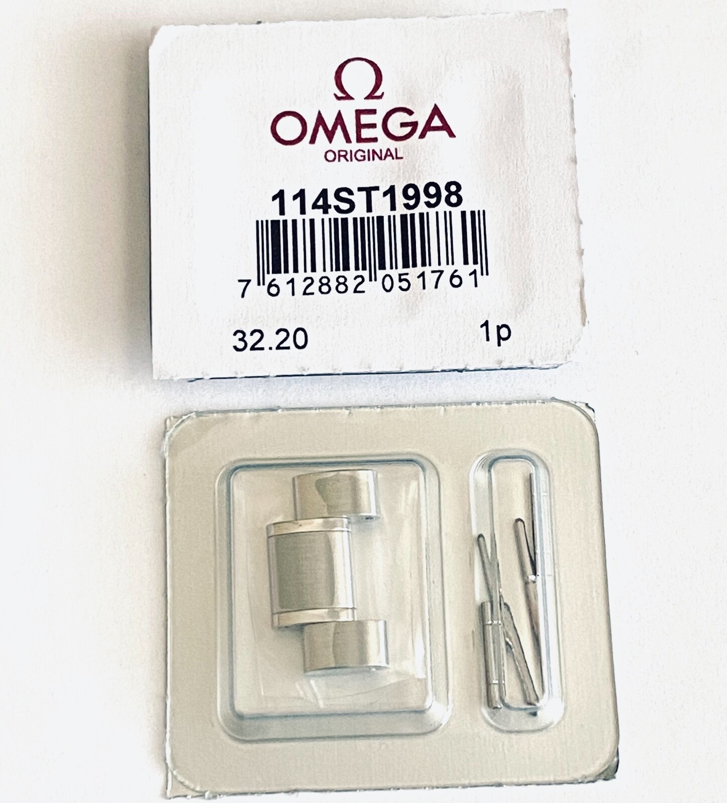 Authentic Omega Seamaster Steel Watch Link For Bracelet Model: 1610/930 Authentic Omega Seamaster Steel Watch Link For Bracelet Model: 1610/930