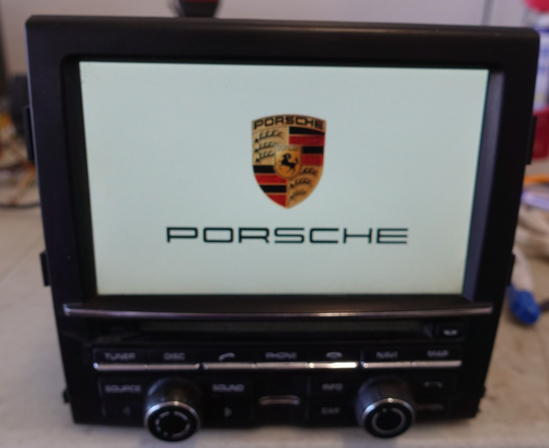 TESTED 11-14 Porsche Cayenne S 958 Navigation Radio CD Player Display OEM