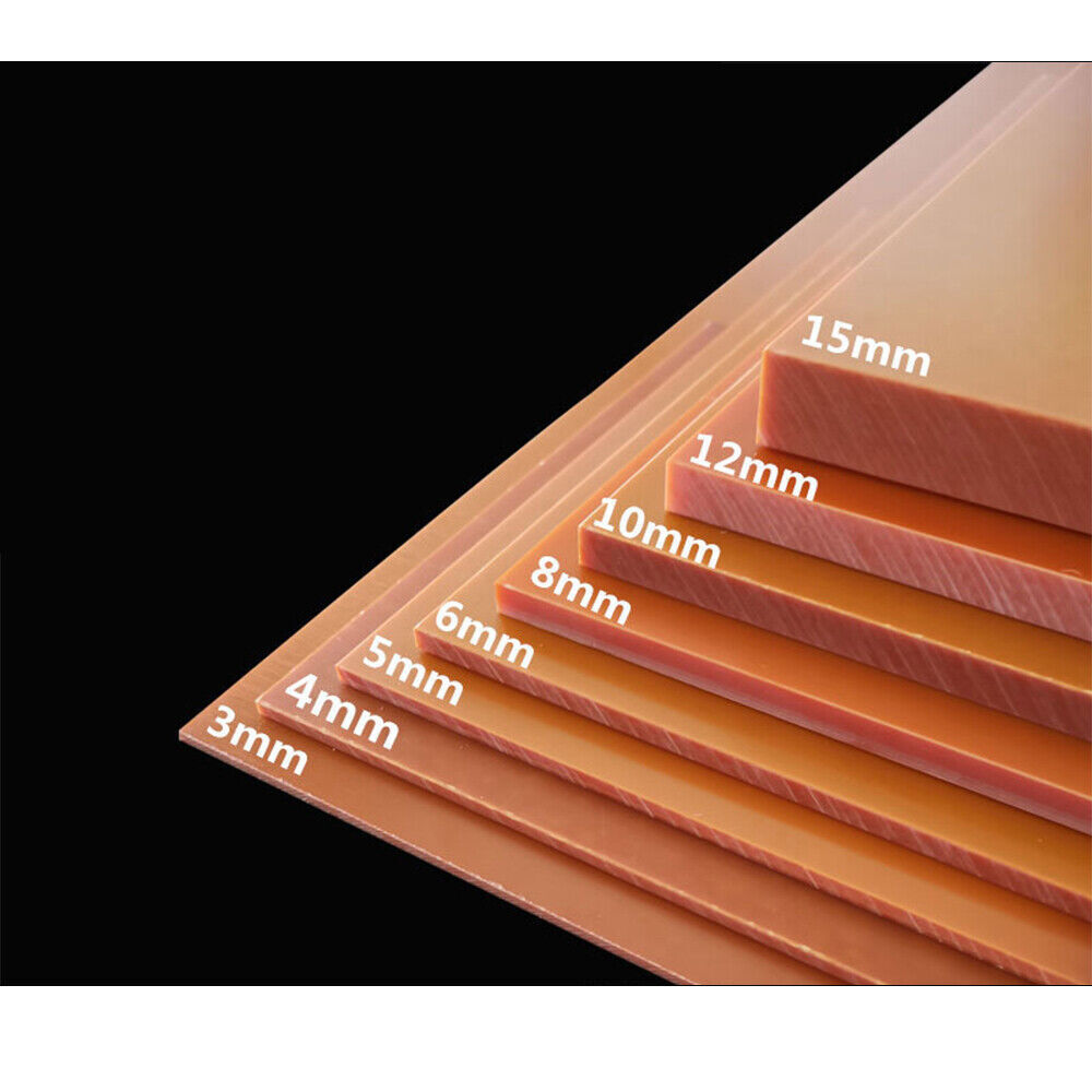 Red Bakelite Phenolic Resin Flat Plate Sheet PCB Select Size 