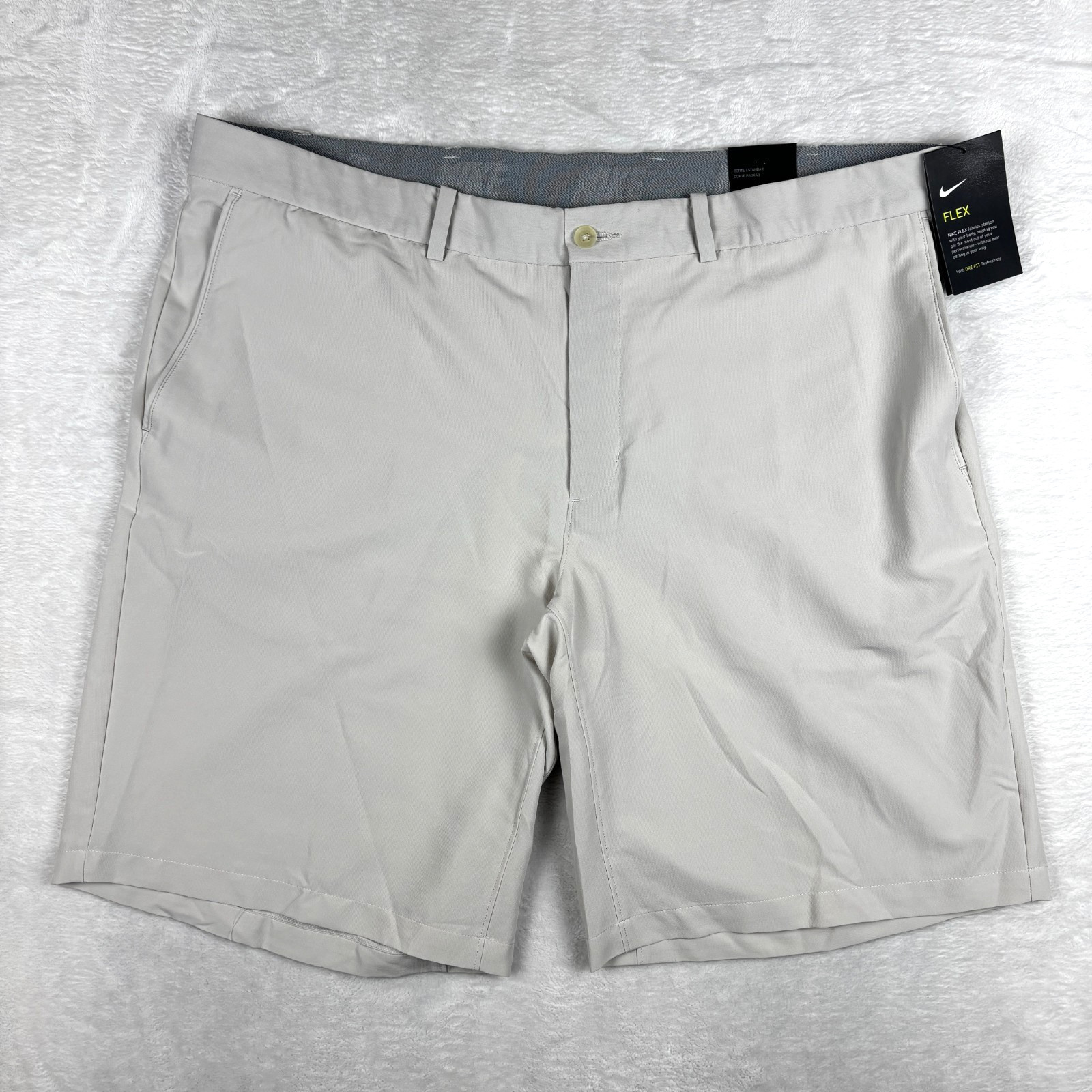 NWT Nike Flex Hybrid Golf Shorts Mens 40 Beige Tech Dri-Fit 10\ NWT Nike Flex Hybrid Golf Shorts Mens 40 Beige Tech Dri-Fit 10\