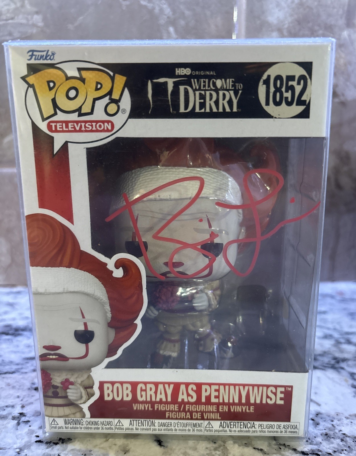 Pennywise Clown Funko Pop signed by Bill Skarsgard Autograph W/ COA - IT Derry Pennywise Clown Funko Pop signed by Bill Skarsgard Autograph W/ COA - IT Derry