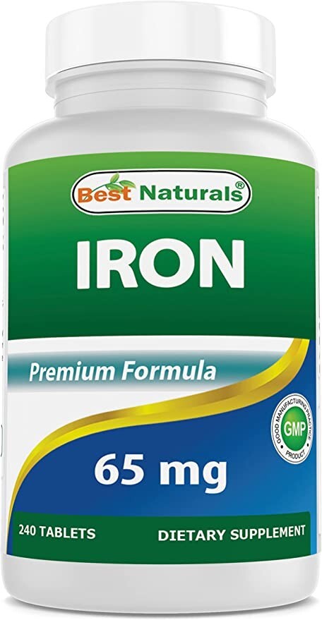 Best Naturals Iron Supplement - 65 mg 240 Tablets Best Naturals Iron Supplement - 65 mg 240 Tablets
