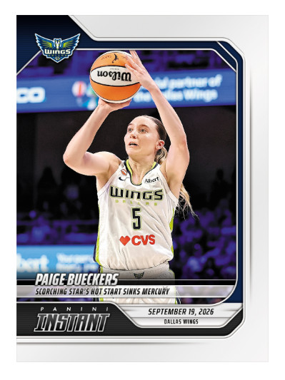 Paige Bueckers - 2026 Panini Instant WNBA #360 Dallas Wings PRESALE Paige Bueckers - 2026 Panini Instant WNBA #360 Dallas Wings PRESALE