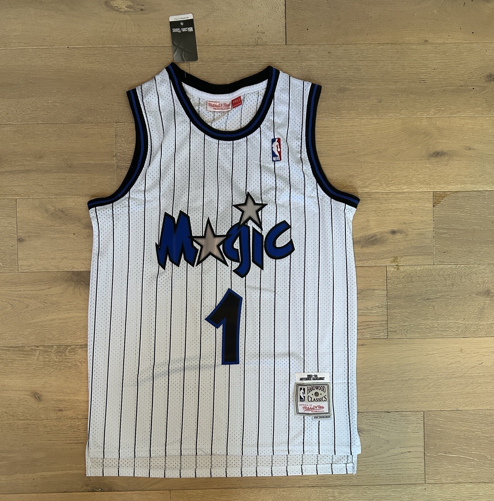Mitchell & Ness Anfernee Hardaway #1 Orlando Magic NBA Jersey White Swingman L